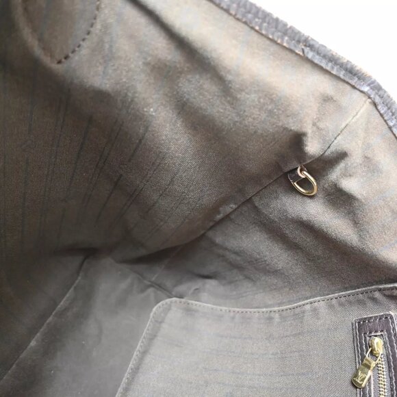 LOUIS VUITTON Neverfull MM Monogram Mini Lin Tote Bag Canvas BN M40513 89SH714 - Picture 12 of 16